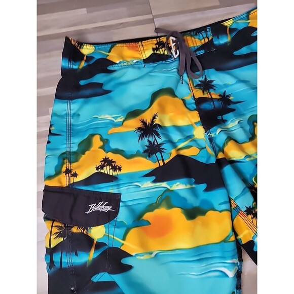 Billabong Board Shorts Mens 38‎ Multicolor Hawaiian Beach Print 11" Inseam - Picture 5 of 13